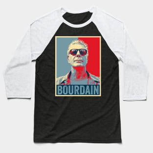 Bourdain Retro Hope Style Baseball T-Shirt